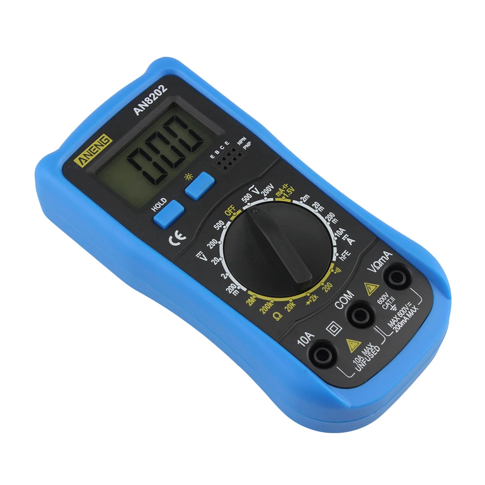 ANENG AN8202 Цифровой мультиметр ЖК дисплей DC AC Напряжение диода Freguency Multitester|multimeter dc