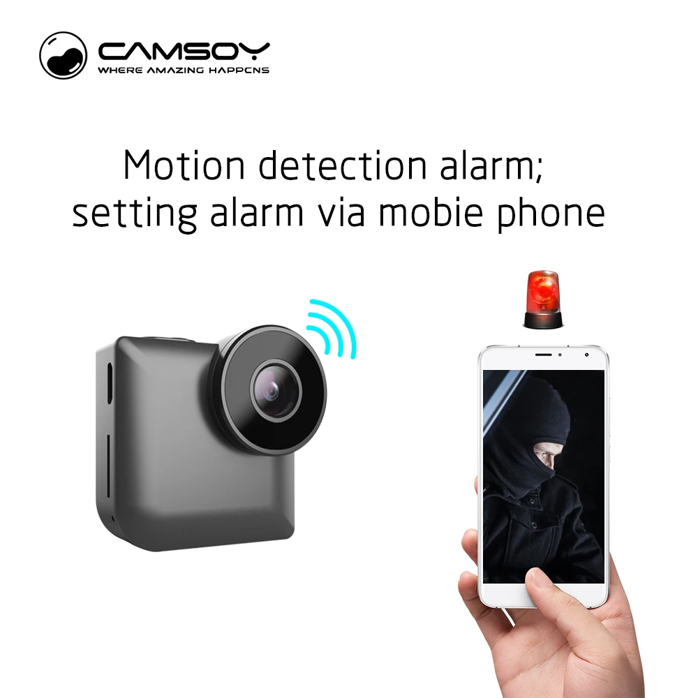 C3 Mini Camera Wireless WIFI IP Control Camcorder HD 720P Video Infrared Night Vision WiFi DVR Magnetic 140 degree | Электроника