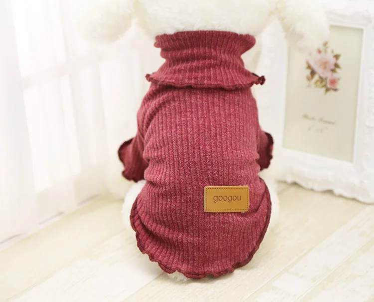 2017 new dogs cats sweaters clothes doggy spring autumn knitted wear costume puppy vest clothing pet dog cat suit 1pcs XS-XXL | Дом и сад