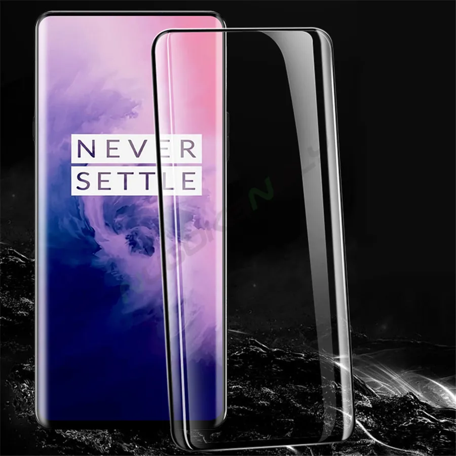 3D изогнутое полное покрытие из закаленного стекла для Oneplus 7 Pro Защита экрана для One plus 7 Pro стеклянная защитная пленка