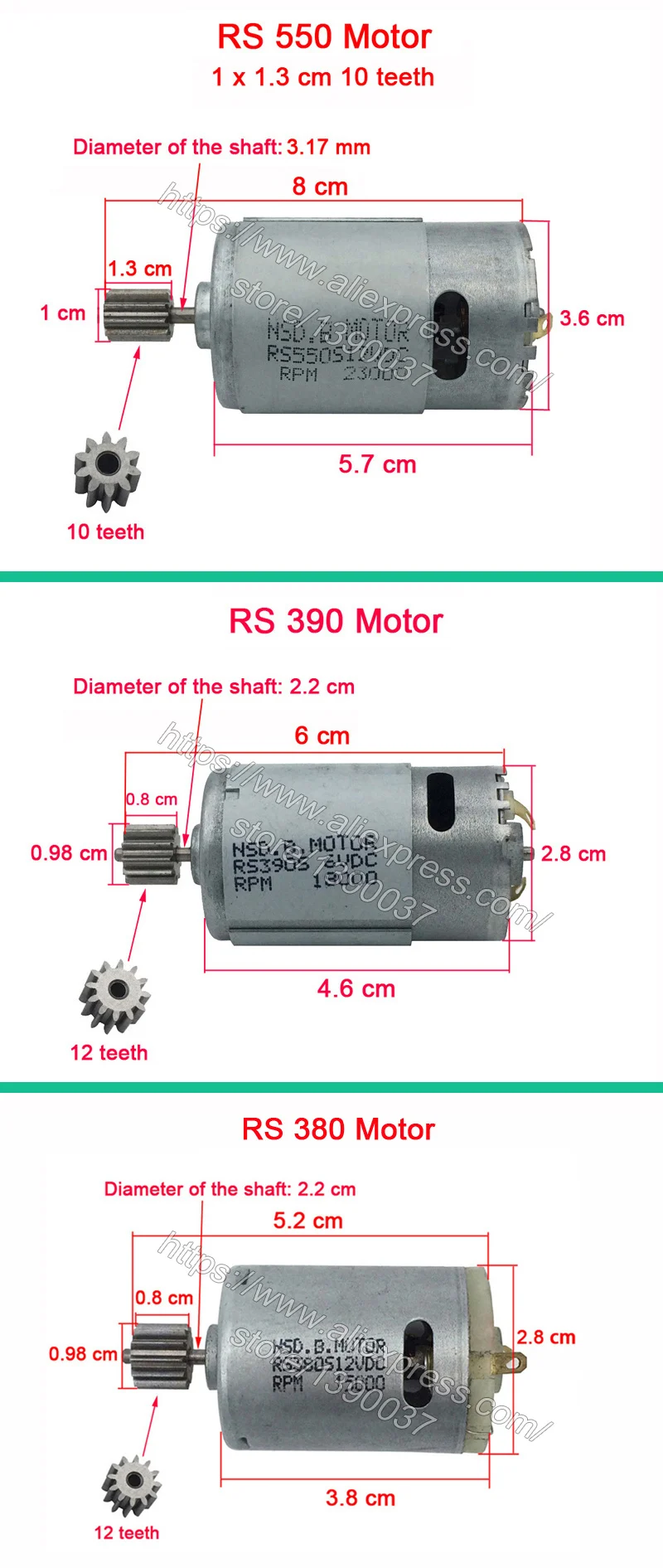 Детский Электрический игрушечный мотор, 550 390 12V DC мотор для ребенка на автомобиле, двигатель для детского электромобиля