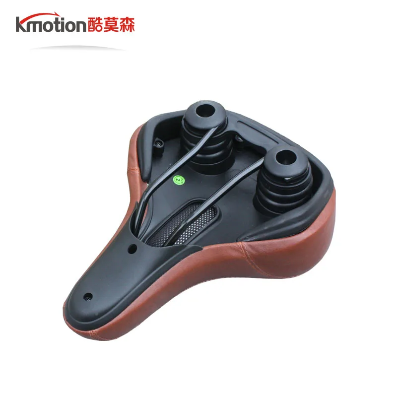 Kmotion PU велосипедное седло, удобная утолщенная подушка для велосипеда MTB, шоссейный велосипед, ударопрочные детали для велосипеда, винтажное мягкое сиденье для велосипеда