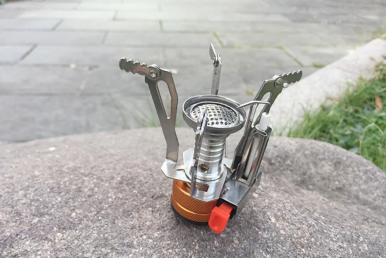 Outdoor folding gas stove ultra-light portable mini outdoor butane propane picnic camping equipment backpack | Спорт и развлечения