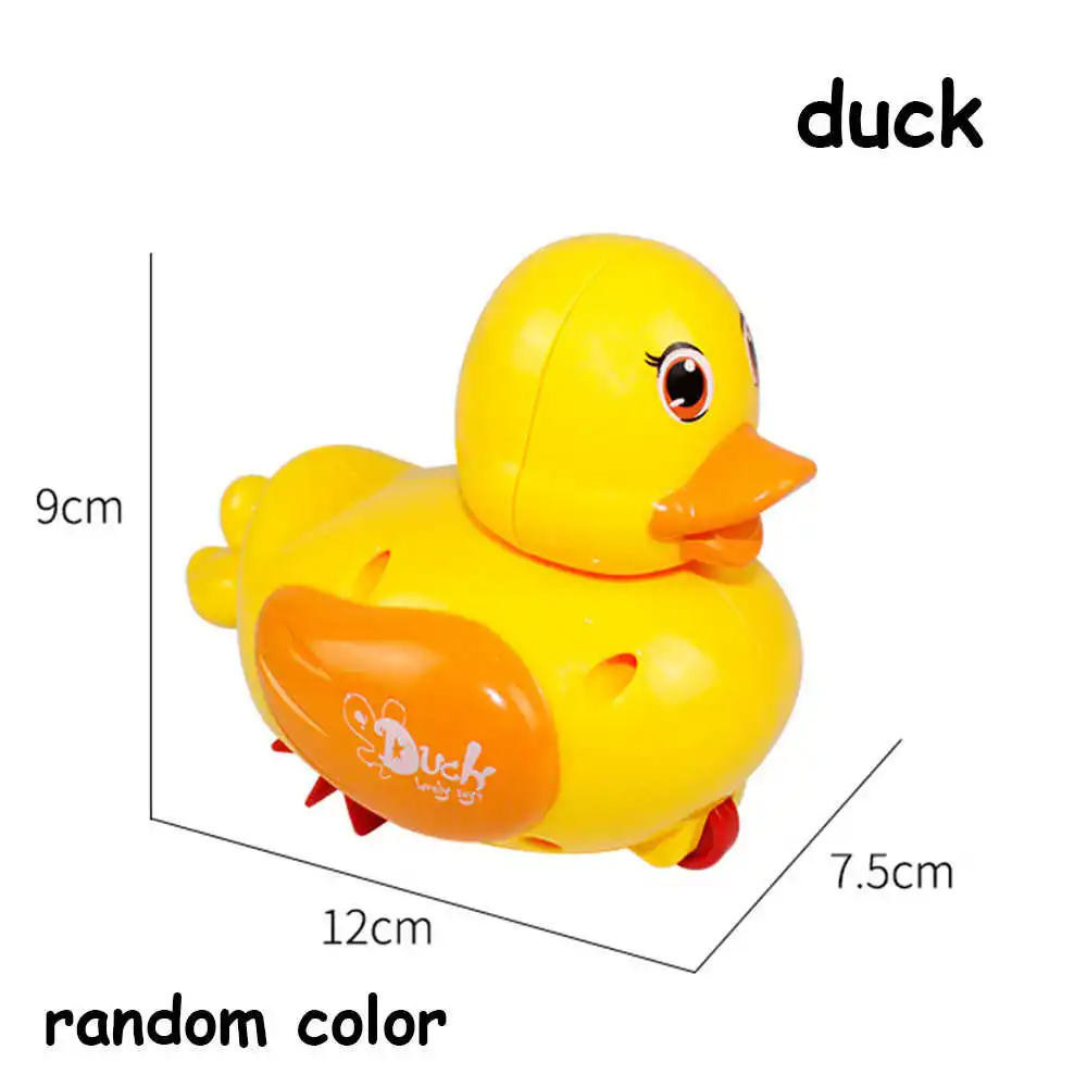 duck Милый мультфильм Заводной пляж Краб Дельфин игрушка для ванны плавать Минг Пингвин младенческой плавать ребенок душ утка классическая игрушка для ванной - Цвет: duck