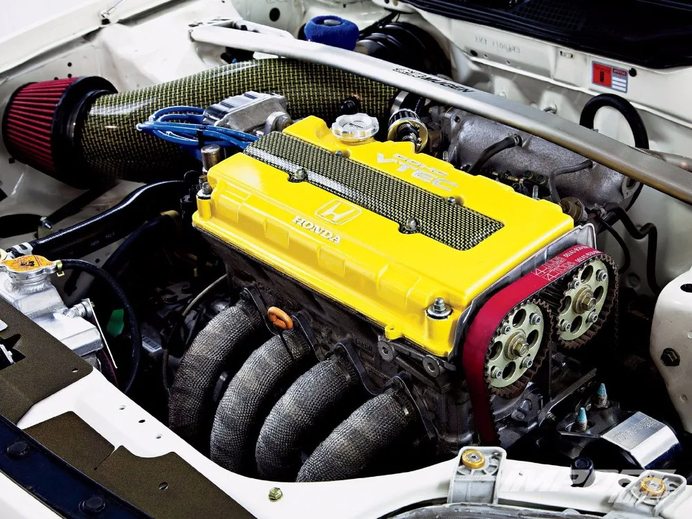 Ryanstar 1 шт. ABS углеродного волокна свечей зажигания Крышка Капота B-Series для Honda Civic B16