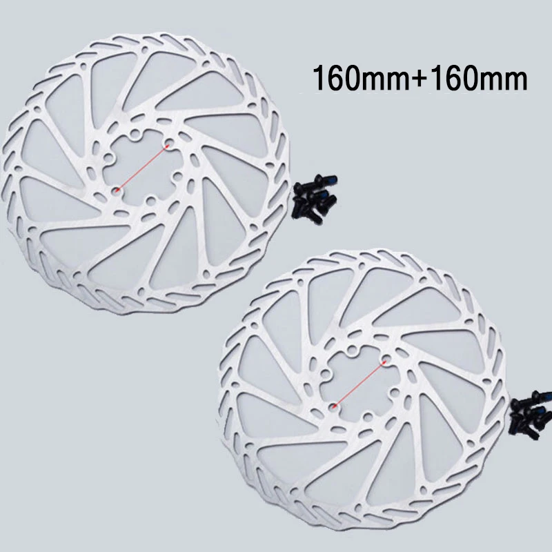 2PC-160-160mm Тормозной диск для горного велосипеда G3 MTB велосипедный дисковый тормоз 160 мм/180 мм из нержавеющей стали Avid велосипед кассета тормозной диск ротор - Цвет: 2PC-160-160mm