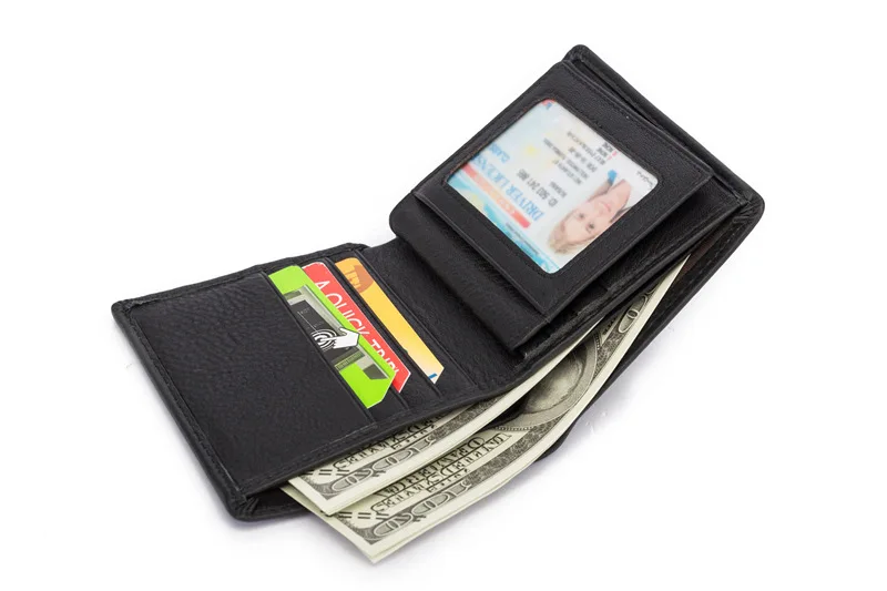 Hot selling new men's short wallet iron edge young men vertical trend card package wholesale QB2010 | Багаж и сумки