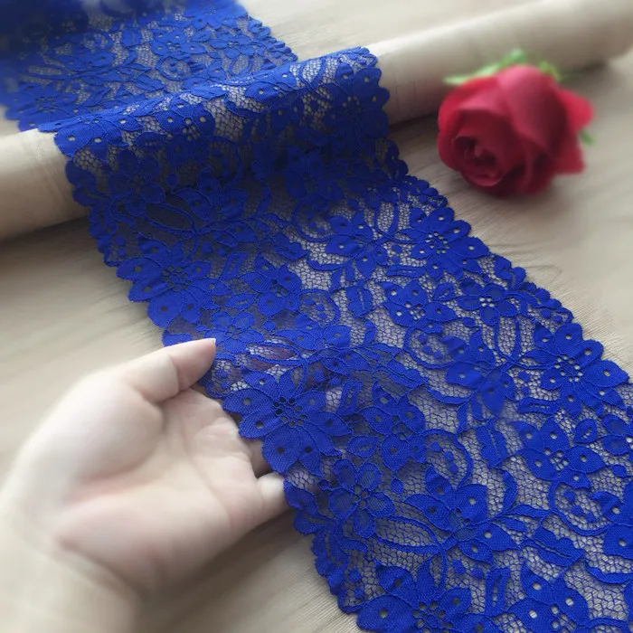 3 метра эластичная кружевная швейная лента Royalblue гипюровая отделка или тканевая