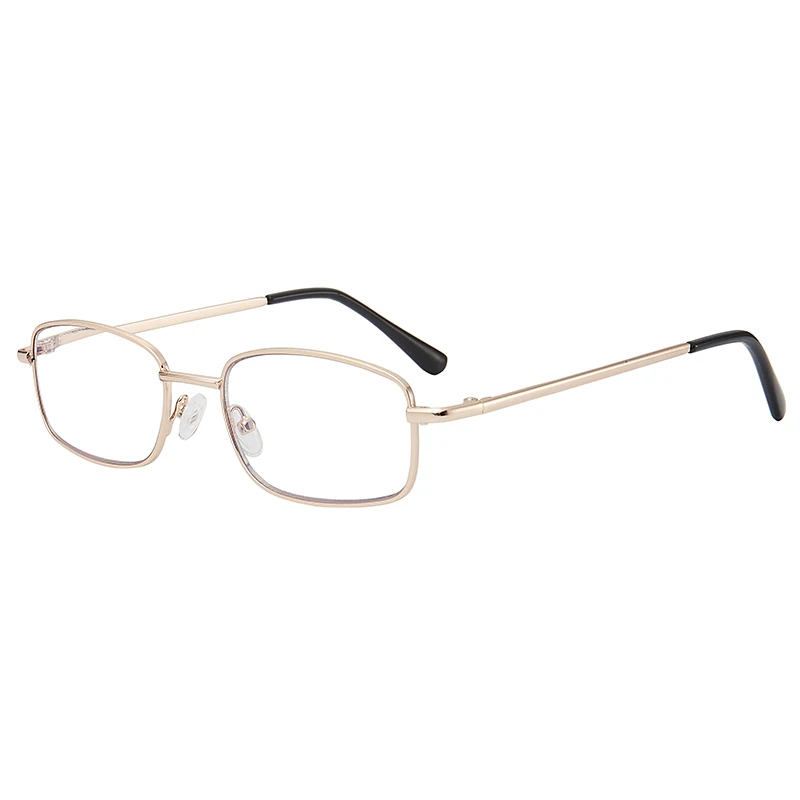 Multi-focus presbyopic glasses for both distant and near use for driving, walking and men's and women's anti-blue glasses - Цвет оправы: Golden