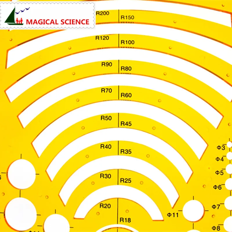 Большой шаблон арки Arcuate линейка для рисования пластиковый студентов гибкий