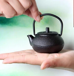 Новый 50 мл Мини Железный чайник чугунный маленький горшок золотые чайные наборы