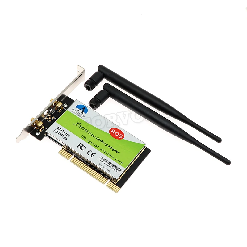 Настольная Двухдиапазонная беспроводная сетевая карта PCI 300 м для поддержки