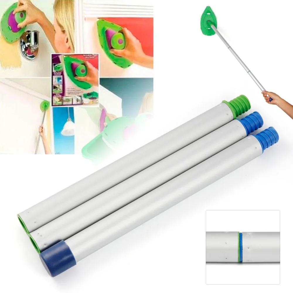 Набор роликов и поддонов для точечных лакокрасочных работ: декоративная кисть + 3