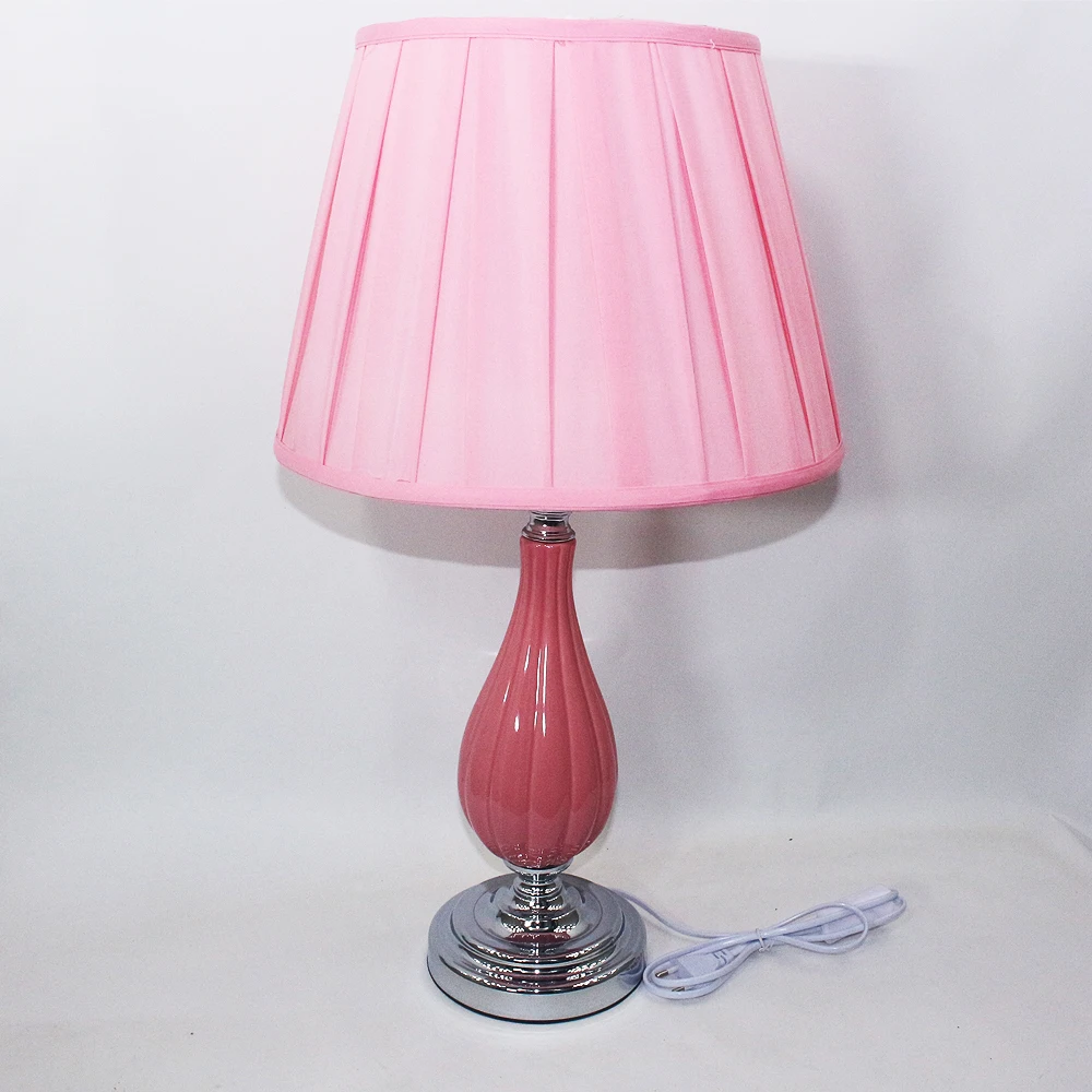 Современный уникальный тканевый керамический Настольный Светильник E27 LED 220 В 2