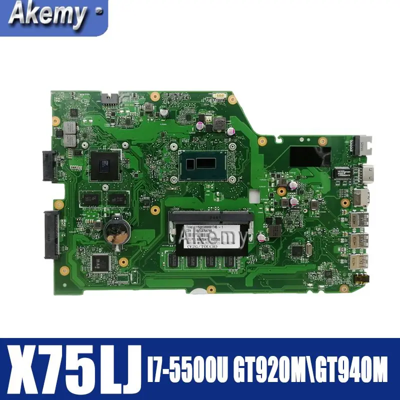 X751LJ X751LB материнская плата для For Asus X751L K751L K751LD R752L X751LN X751LD i7 5500U 4GB CPU ноутбука