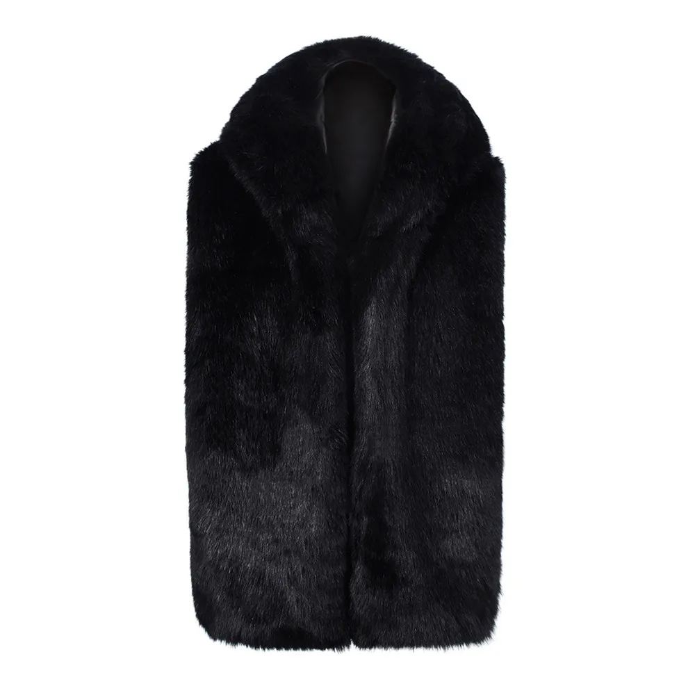 

Men Sweatshirt withAutumn Men Faux Fur Vest Jacket Sleeveless Winter Body Warm Coat Hooded Waistcoat Gilet#NFA