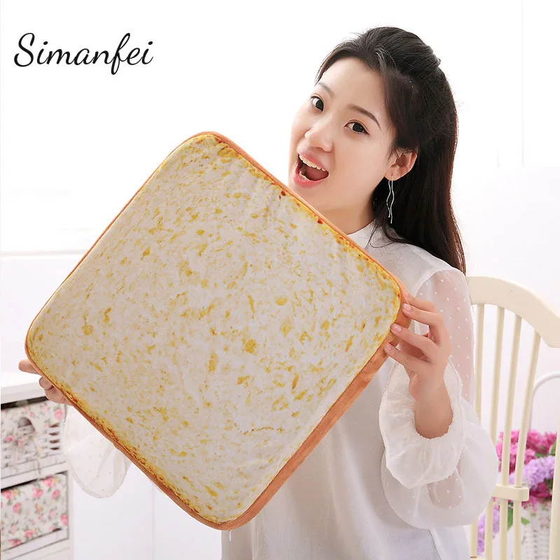 Simanfei 3D подушка для сиденья 2019 новые тосты с рисунком хлеба диванные подушки