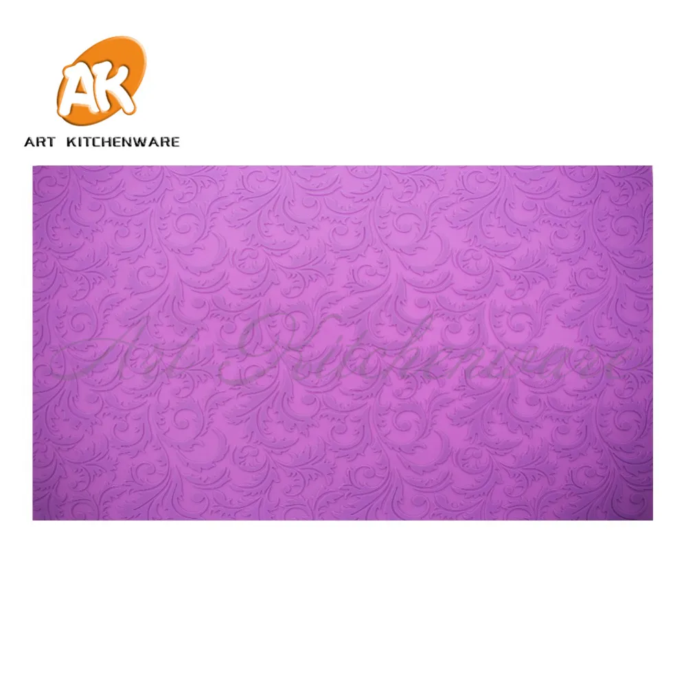 Новая форма для помадки кружевной коврик с листьями силиконовый торта