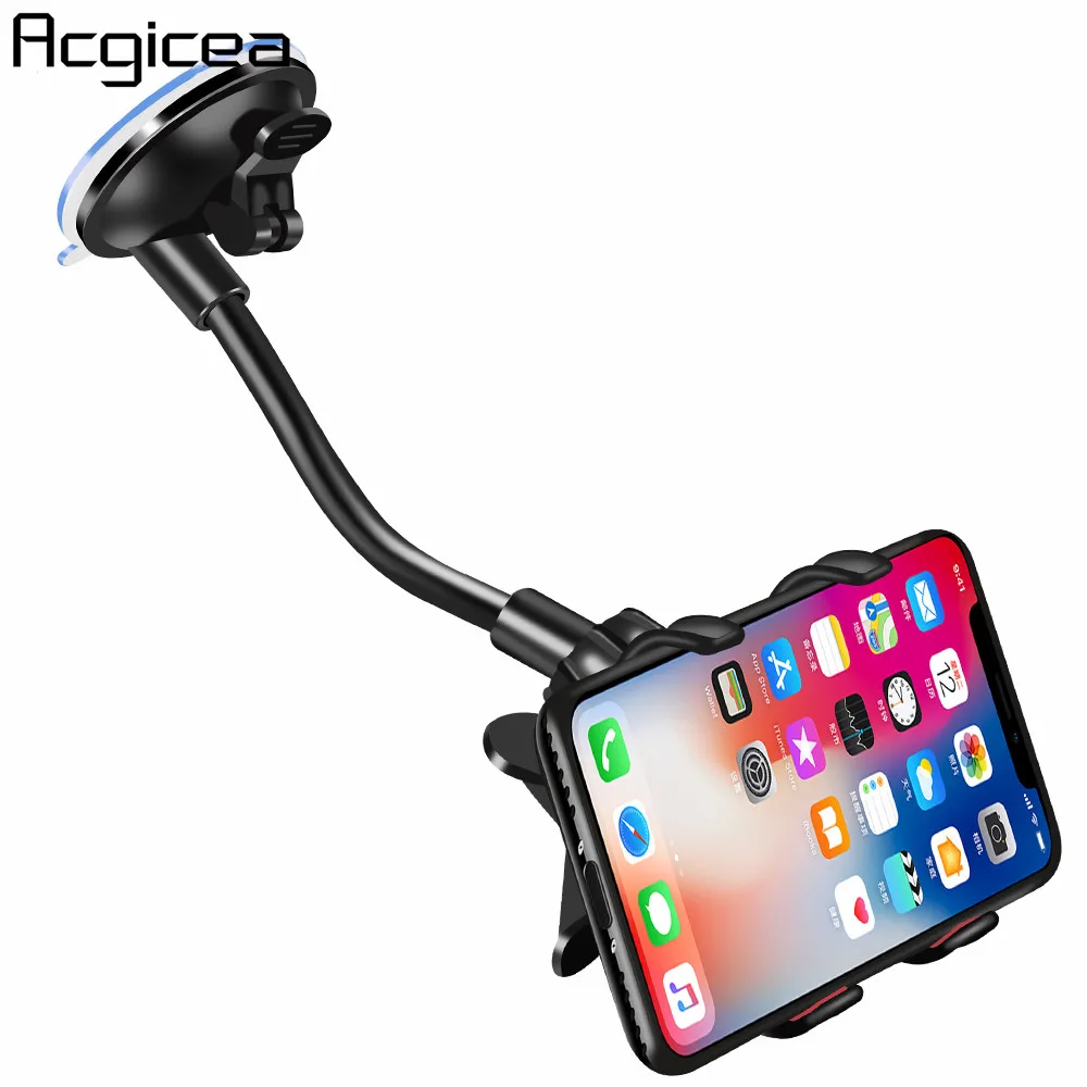 

Car Phone Holder Mount Windshield Universal dashboard Cell Phone Holder Stand For Xiaomi Redmi Note 7 Pro iPhone X XS Max XR 8 6
