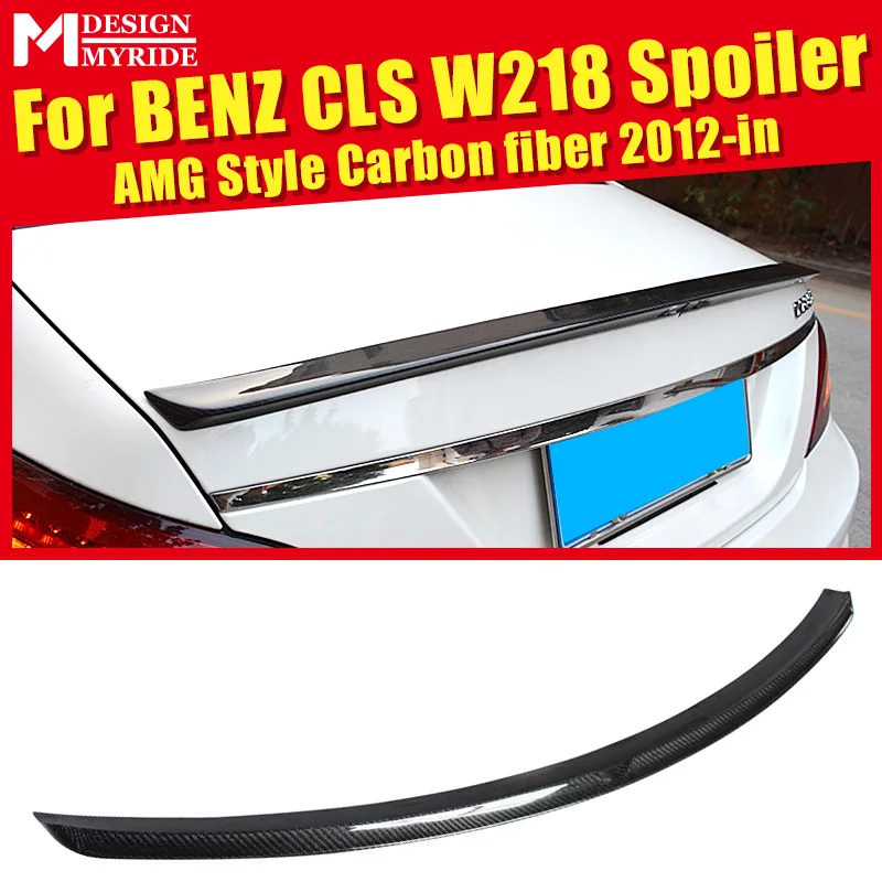 W218 спойлер из углеродного волокна для Benz CLS-Class CLS550 CLS500 CLS400 CLS350 AEAMG-Style задний 12 В |