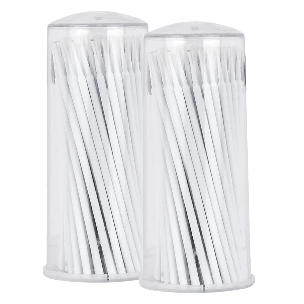 2 бутылки Микро Кисти тампоны одноразовая тушь для ресниц аппликатор