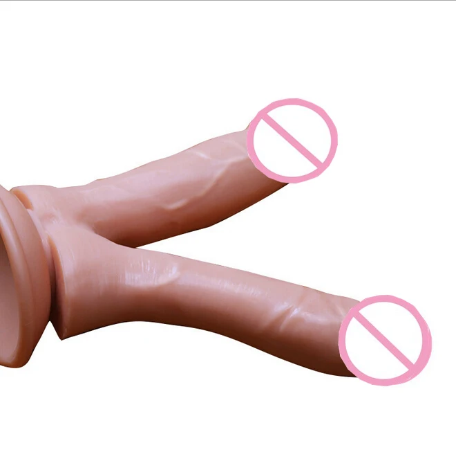 Водонепроницаемый двойной Дилдо страпон фаллоимитаторы с присоской