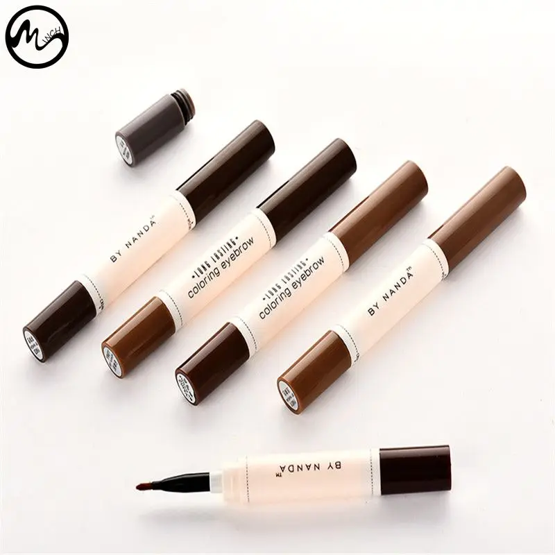 Карандаш MINCH для макияжа бровей ручка татуажа 4 цвета Стойкая краска крем