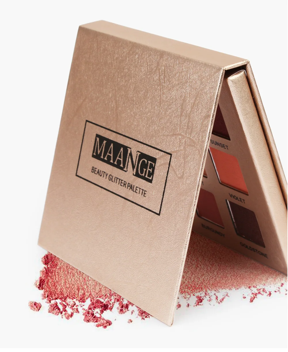 Палитра теней для век MAANGE 9 цветов нюдовые блестящие тени водостойкая косметика