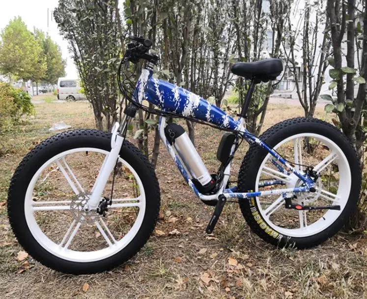 Kalosse aluminum alloy 48V 500W 26*4.0 tires 24speed M310 Hydraulic brakes electric fat bike electrical snow | Спорт и развлечения