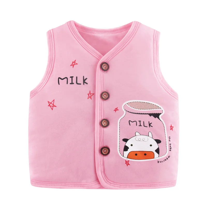 2019 Baby's New Spring Cartoon Printed Cotton Jacket Newborn Thickening Warm Shoulder | Мать и ребенок