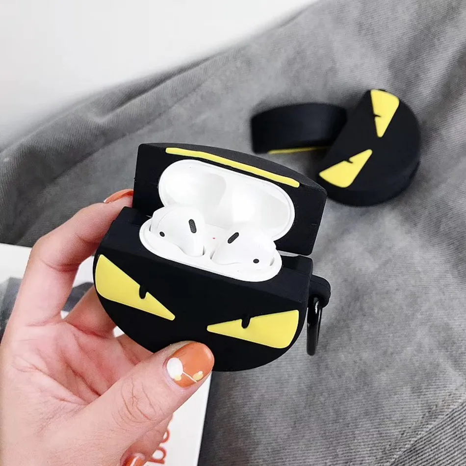 3D силиконовый чехол для наушников для AirPods 2, чехол с милым мультяшным изображением звезды капитана, чехол для Apple Air pods, чехол для наушников с кольцом на палец