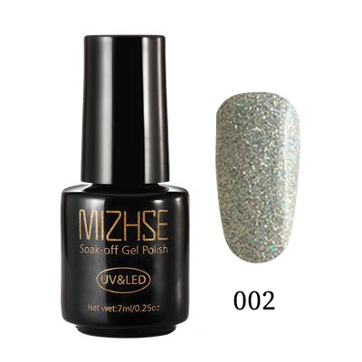 MYZS002 MIZHSE голографический Гель-лак 102 цвет Светодиодный УФ-гель Платиновые блестки художественный Гель-лак для ногтей блестящая Лазерная блестка серебро золото бриллиант - Цвет: MYZS002