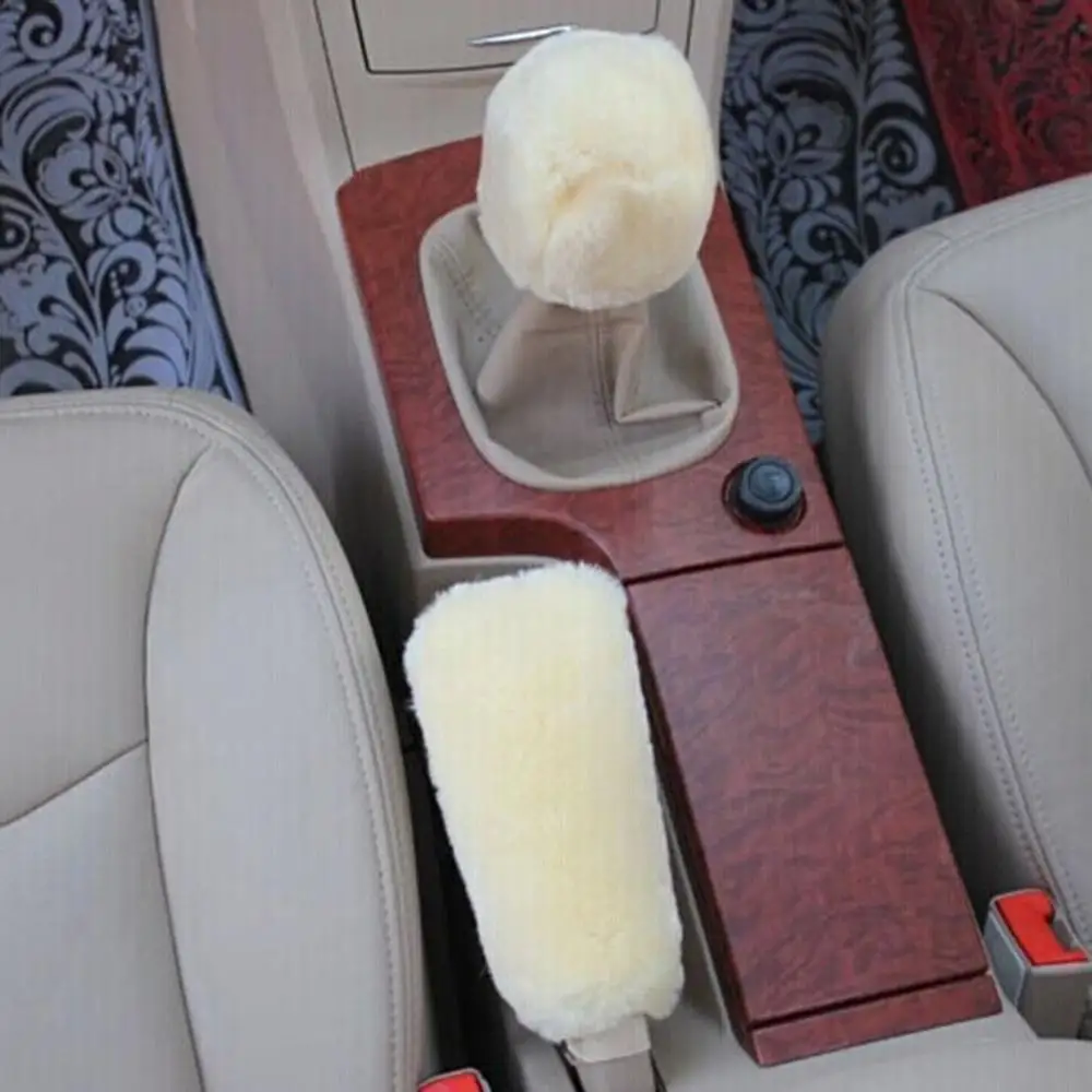 Мягкая Плюшевая ручка переключения передач крышка стержня для стояночного