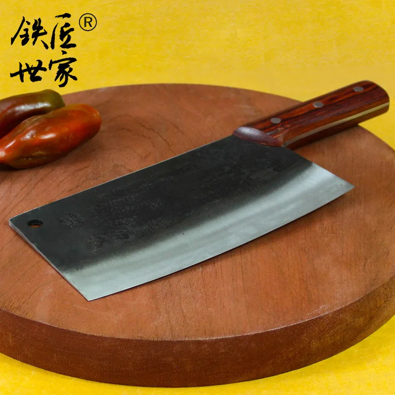 Фото Кухонный нож шеф повара 8 дюймов китайский кованый ручной работы для нарезки