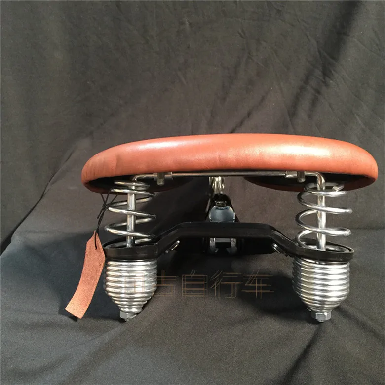 Седло Велосипедное складное из воловьей кожи в стиле ретро