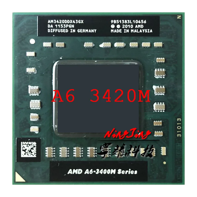 AMD A6 Series 3420M 3420 M 1 5 GHz четырехъядерный процессор AM3420DDX43GX разъем FS1|Процессоры| |