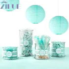Zilue 10 шт.лот 8 дюймов (20 см) Тиффани синий бумажный фонарь детский школьный декоративный фонарь свадебные украшения для дома аксессуары