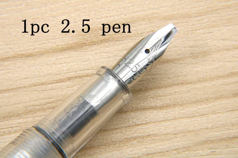 2.5 pen Офисный Утконос Готический параллельный художественный цветок боди арт плоский наконечник винил арабский авторучка для каллиграфического студенческого пера - Цвет: 2.5 pen