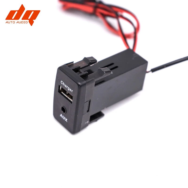 Автомобильный интерфейс USB зарядное устройство разъем адаптер и Aux аудио вход для TOYOTA Corolla Auris Lewin Camry Reiz RAV4 для xiaomi