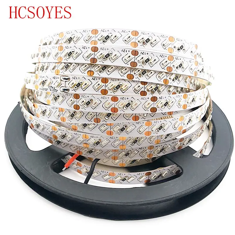Лента светодиодная SMD 3014 rgb 12 в постоянного тока 5 м/рулон 8 мм 168 светодиодов/м ip30