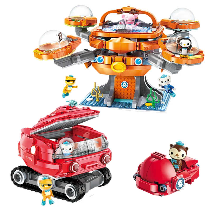 ENLIGHTEN Octonauts cartoon figure Barnacles Kwazii Shellington Dashi Tweak peso building blocks | Игрушки и хобби
