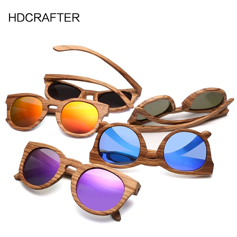 HDCRAFTER деревянные Солнцезащитные очки женские зеркальные gafas de sol солнцезащитные