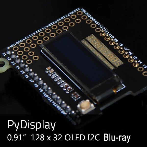 PyMono OLED 12832 дисплей для Python доска PyBoard 0 91 дюймов 128*32 I2C совместим с PyDisplay модуль