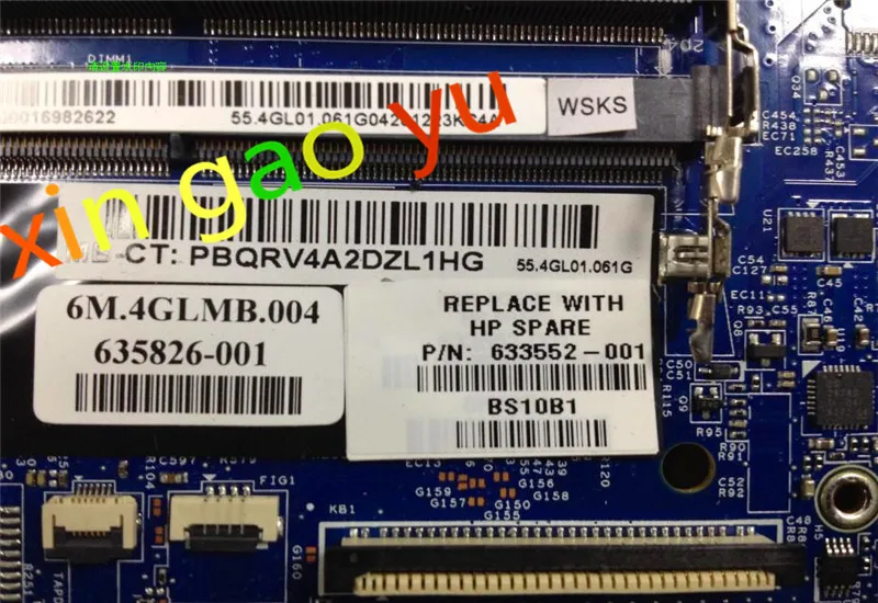 633552-001 оригинальная материнская плата для ноутбука HP Probook 4720s 4520s 48 4gk06. 041 598668-001