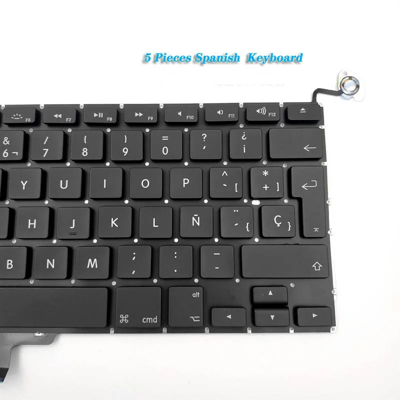 Клавиатура A1278 испанская для ноутбука Macbook Pro 13 3 дюйма MC700 MB990 MC374 md313 md102 2009 2012 5