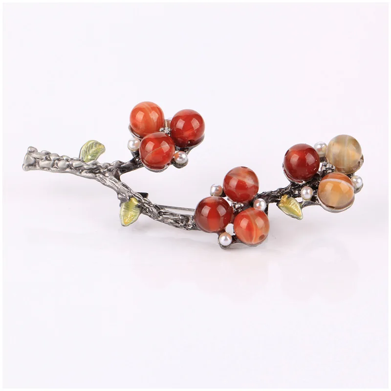 Женская Винтажная брошь-зажим в виде листьев | Украшения и аксессуары