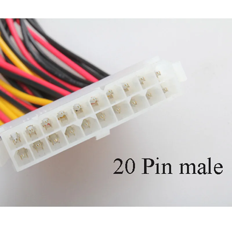 20 Pin-24 Pin Женский-Мужской адаптер питания кабель для ноутбука ПК компьютера Прямая