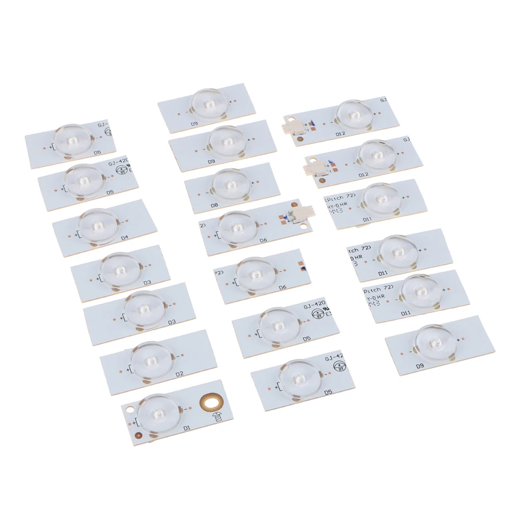 20 шт. 6 в SMD лампы бусины с оптическим объективом Fliter для 32 65 дюймов LED ТВ