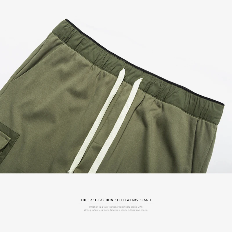 Инфляции 2018 мужской Jogger повседневное плюс размеры мульти карман хлопковые брюки