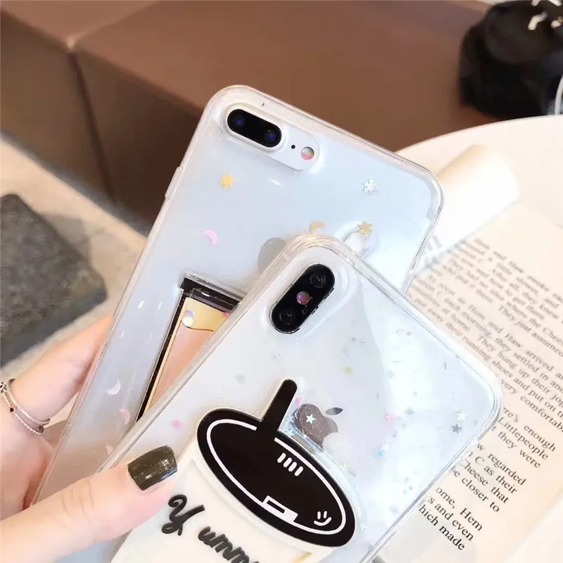 Чехол GYKZ с блестками и сыпучим песком для iPhone 6 6s XS MAX XR X 8 7 Plus чехол телефона 3d